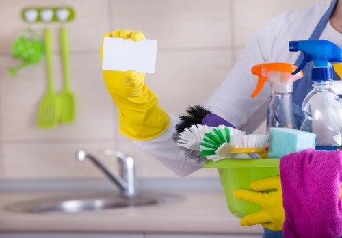 Professional office cleaners in Twickenham maintaining a tidy workplace