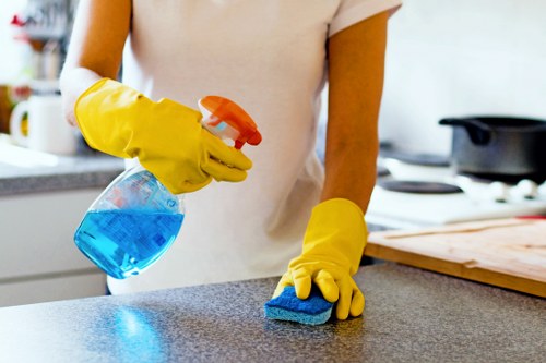 Deep cleaning team in Twickenham working on a business property