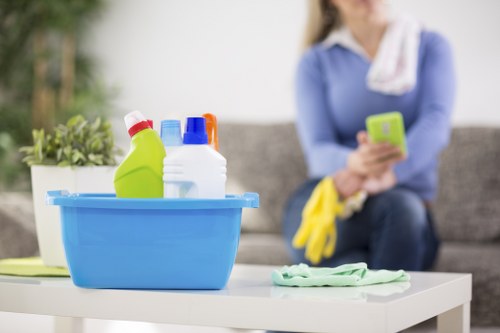 Modern carpet cleaner in Twickenham using hot water extraction on a bedroom carpet