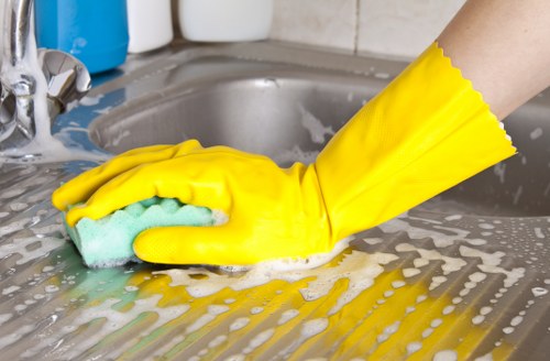 Sanitised meeting room during office cleaning in Twickenham