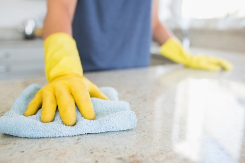 Professional post-construction cleaning of kitchen surfaces in Twickenham